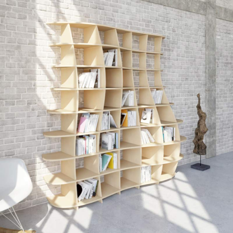 Wooden shelf Regona - Deisgne your personal bookshelf made to measure