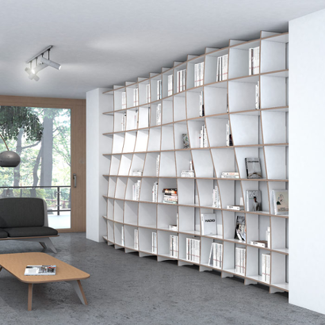 Library Pure Elegance - The freely formable shelf system