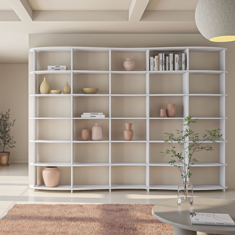 Bücherregal nach Maß | konfigurierbar | 310x220x35 | MDF, Weiß