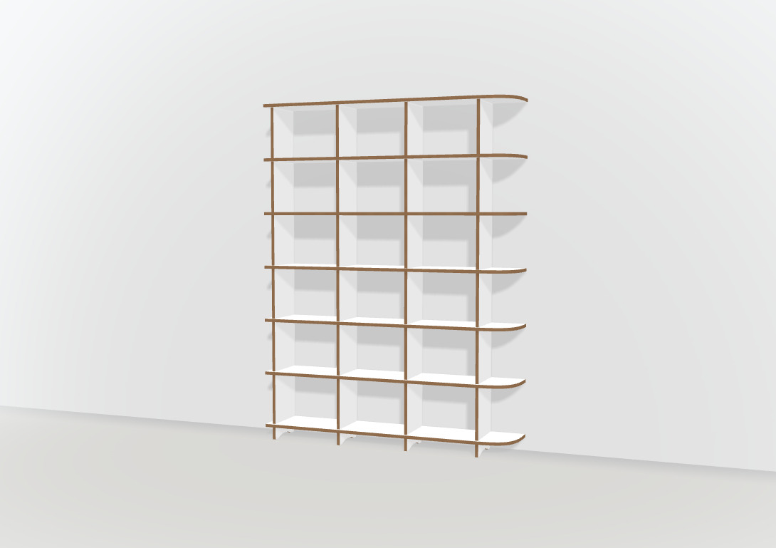 Basis-Design Eckregale - null
