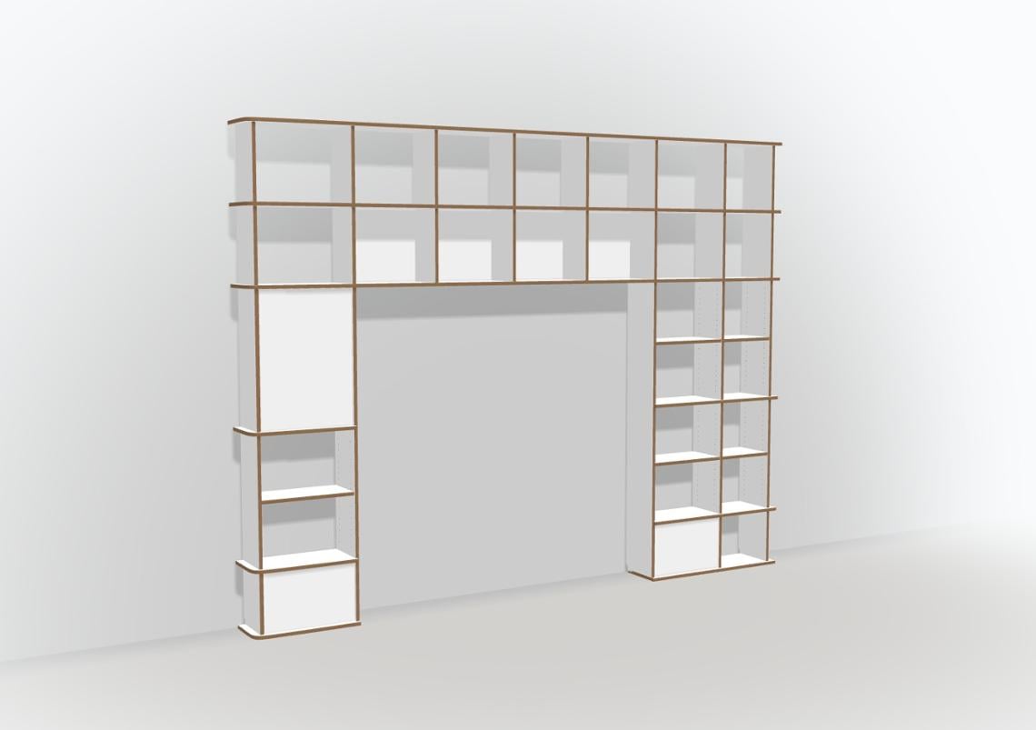 Bücherwand Überbau - null