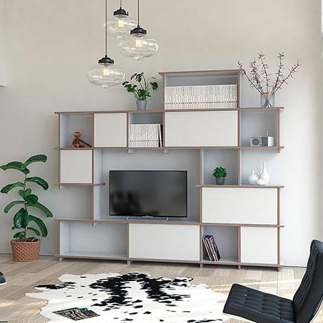 Wall unit Theo - The freely formable shelf system