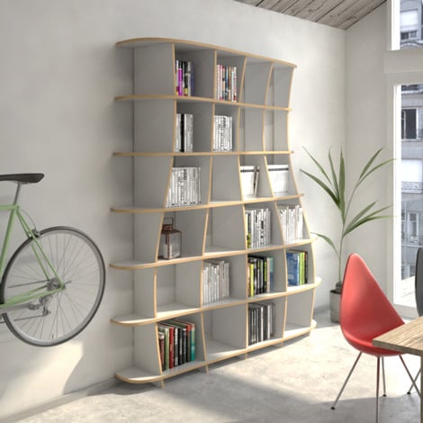 Designer bookshelf made to measure Freeda M