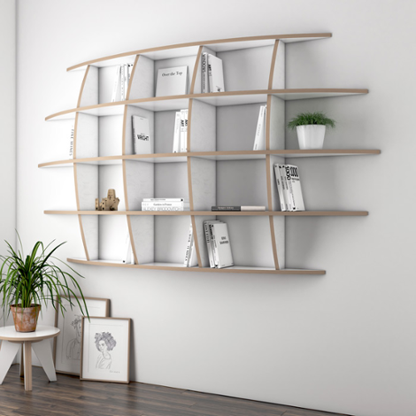 Wall shelf Iris - The freely formable shelf system