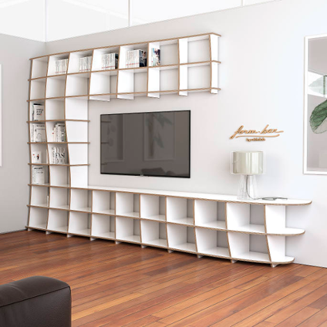 TV-Wall Cielo - The freely formable TV wall system