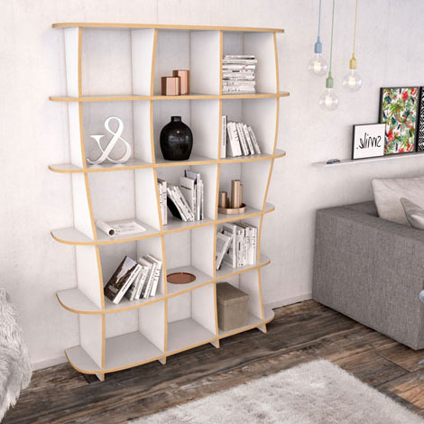 Bookshelf made to measure Vida
