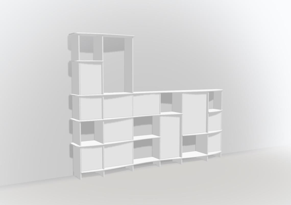 Regalwand Wohnzimmer White - null